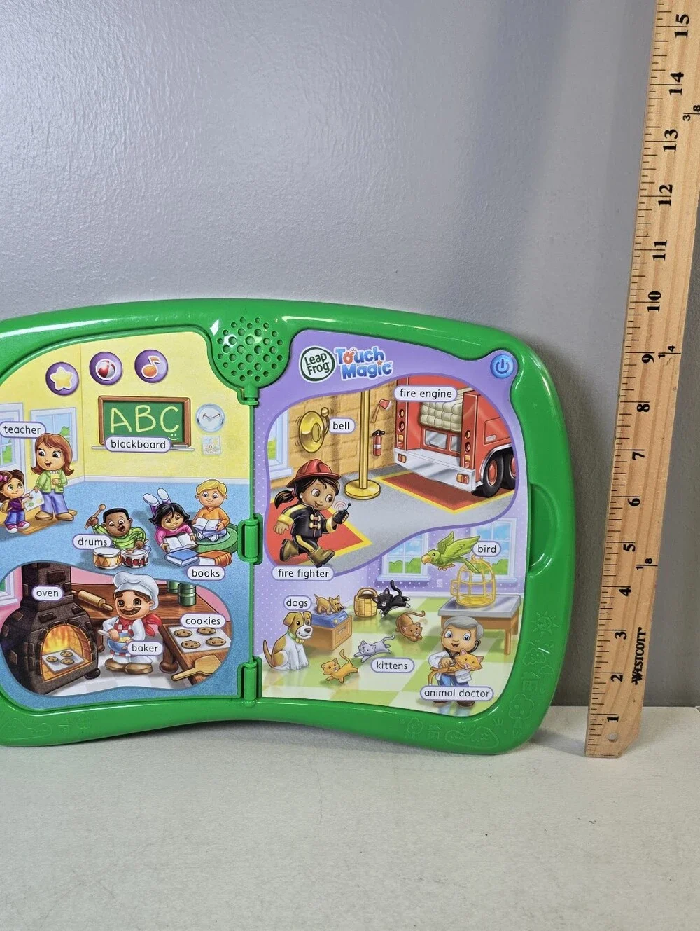 LeapFrog Touch Magic Discovery Town Interactive Learning Board Tested Works